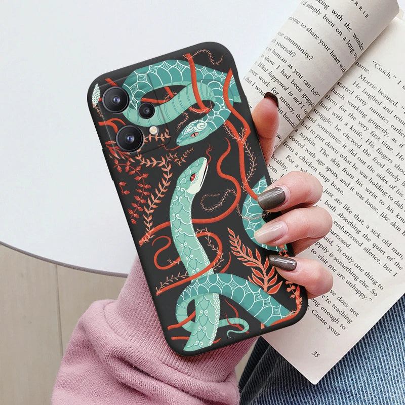 For Realme 9 4G Case 9 Pro Plus Cover Cute Heart Flower Back Cover Soft Silicone Protective Funda For OPPO Realme 9 Pro+ Shell