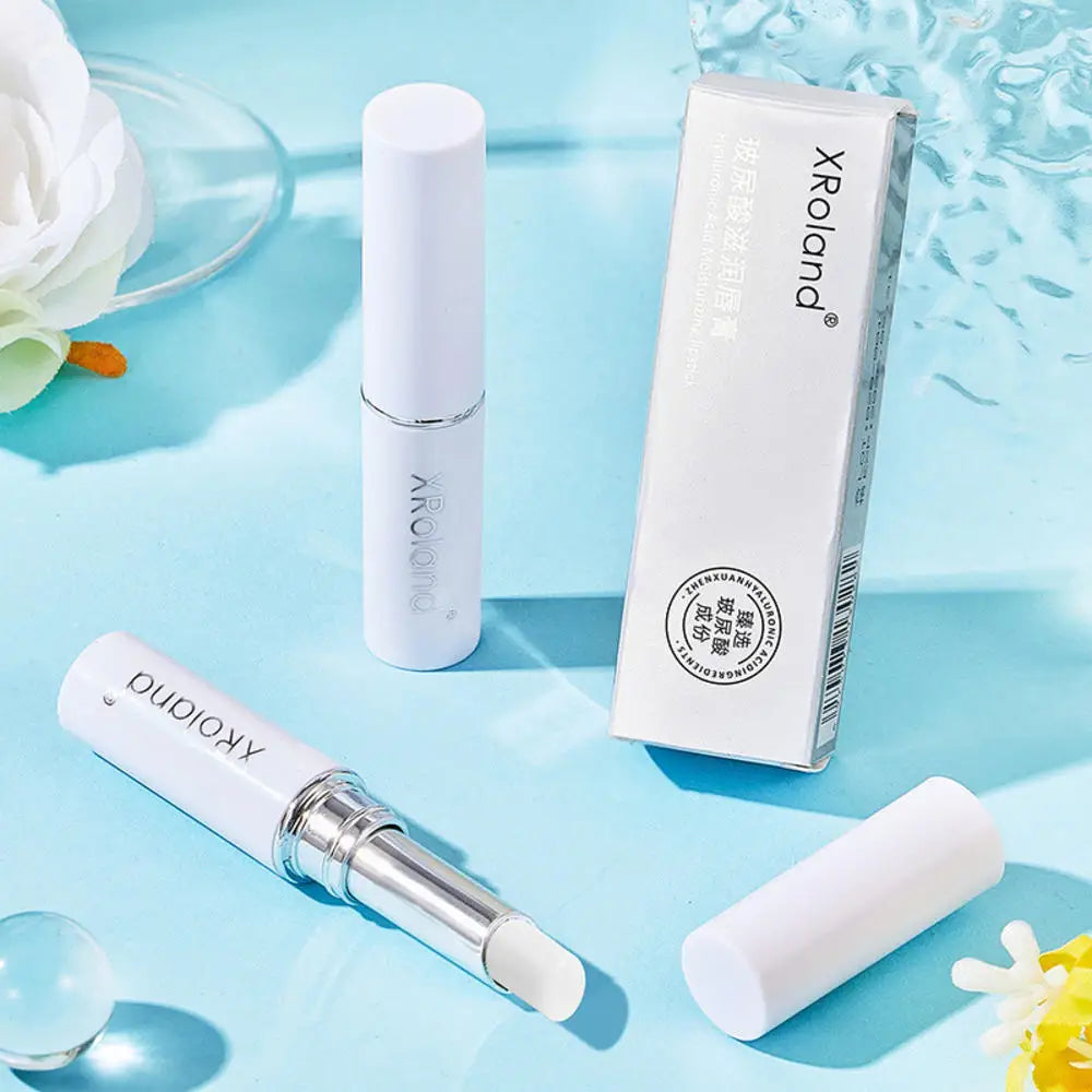Lip Balm Hyaluronic Acid Lip Care Wrinkle Repair Lip Balm Highly Moisturizing Nourishing Lips Anti-Aging Makeup Moist Skin Cream