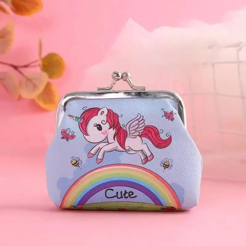 Women's Wallet Mini Unicorn Wallet Card Holder Case Coin Purse Clutch Change Bag Children's Wallets Change Holder Bags For Girls