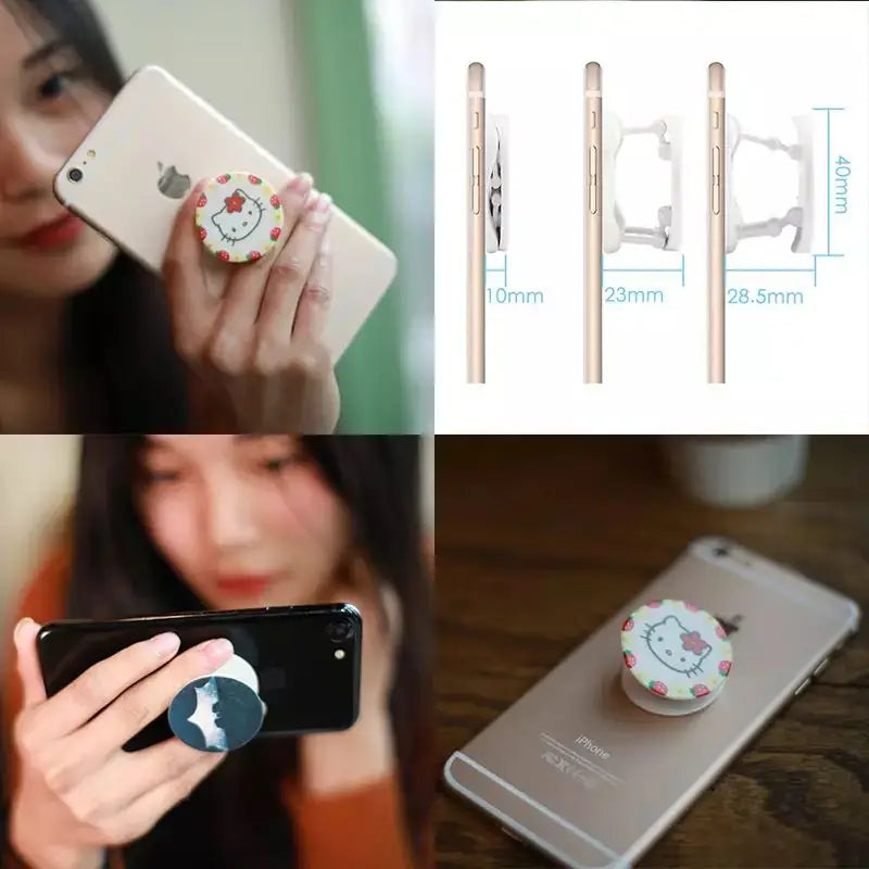 Popular Phone Holder Popping Pocket Socket Stand Colored Drawing Rotatable Expanding Ring Grip For Xiaomi iPhone 11 12 13 iPAD