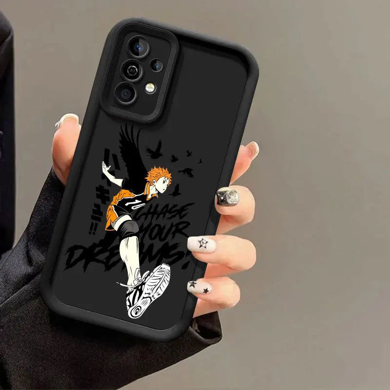 Haikyuu Karasuno Volleyball Anime Case For Samsung Galaxy A55 5G A54 A35 A53 A52 A34 A12 A13 A14 A15 A16 A25 A32 A33 Phone Cover