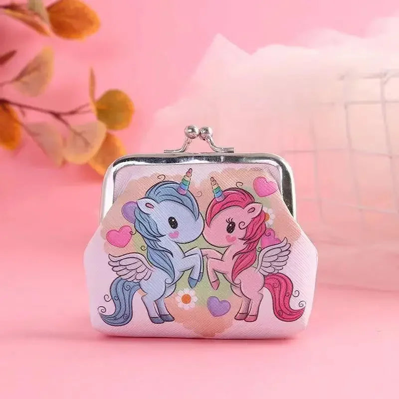 Women's Wallet Mini Unicorn Wallet Card Holder Case Coin Purse Clutch Change Bag Children's Wallets Change Holder Bags For Girls
