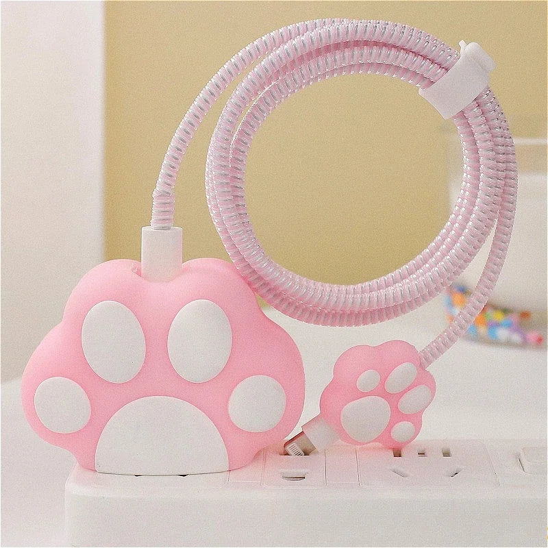 Sanrios Kuromi HelloKitty Melodys Cable Protector for Iphone Ipad 20W Charger Case Kawaii Anime Winnie Stellalou Protector Shell