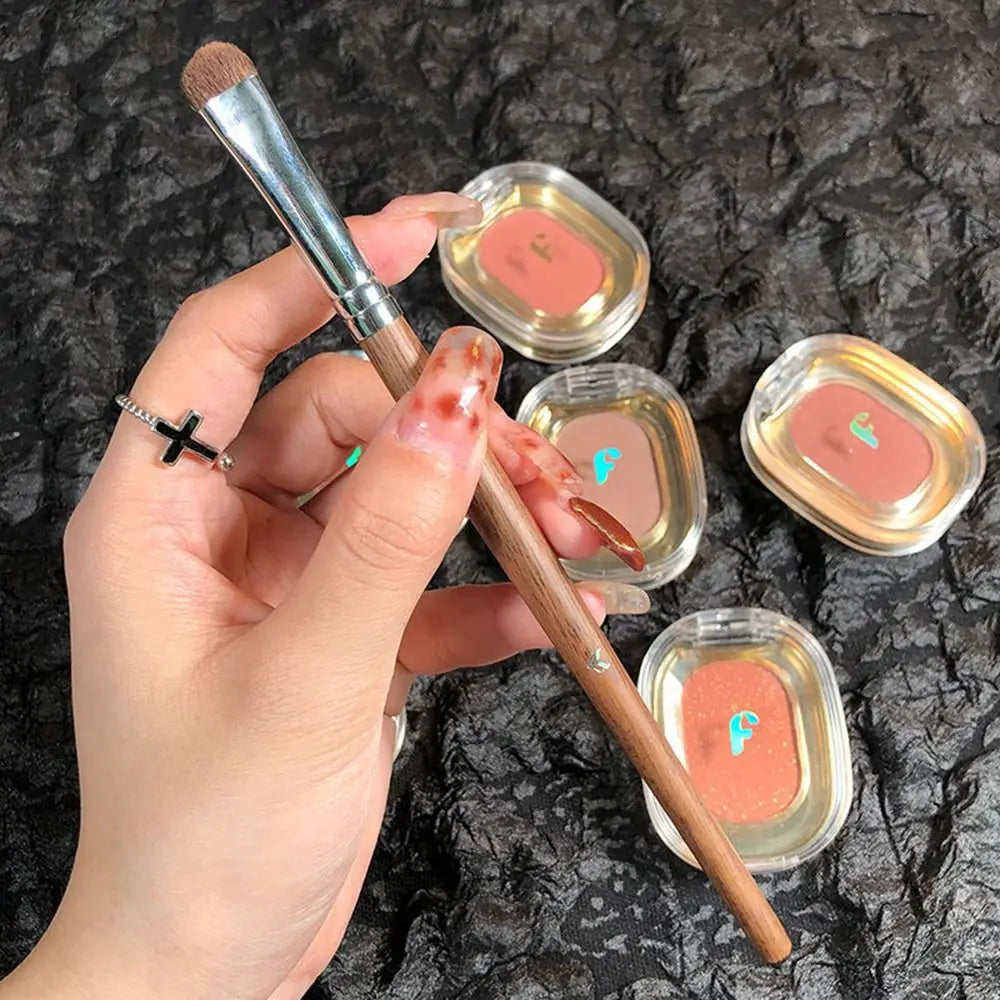 Smooth Monochrome Eyeshadow Waterproof Glitter Matte Eyeshadow Palette Long Lasting Low Saturation Eye Cosmetics Women