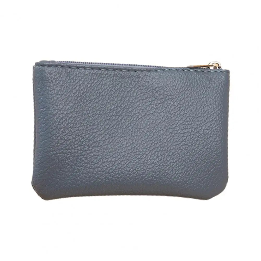 Women Wallet Mini Short Lychee Pattern Faux Leather Cards Holder Smooth Zipper Slim Wallet Coin Purse Money Case Shopping Use