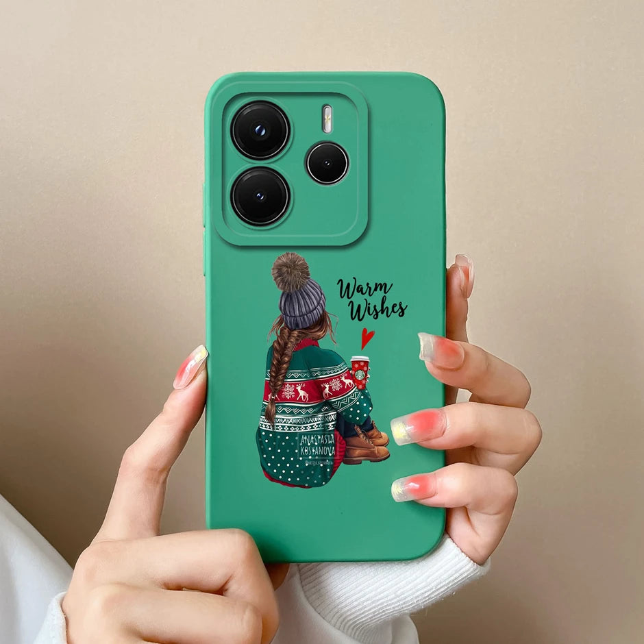 Case For Redmi Note 14 Pro Plus 4G 5G Pretty Sweet Girls Silicone Soft Protective Cover For RedmiNote14 14Pro Plus Fundas Bumper