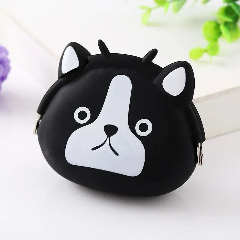 Fashion Coin Purse Cute Wallet for Children Mini Purse Soft Female Coin Bag Cartoon Silicone Clutch Bag Hasp Pouch Monedas Mujer