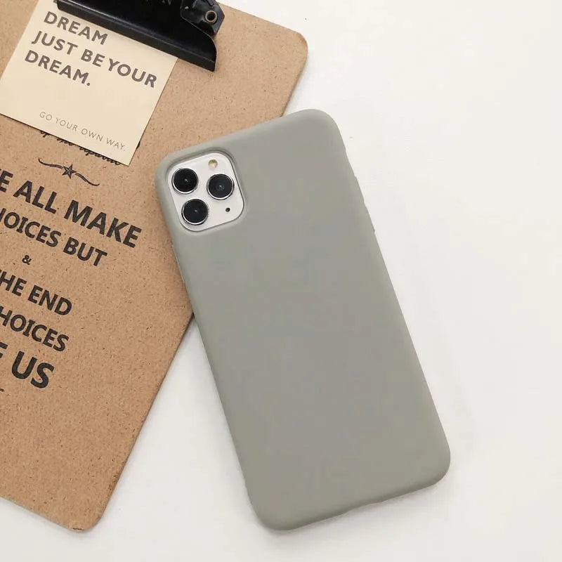Candy Color Phone Case For iPhone 14 Plus 14 Pro Max 11 12 13 Pro X 7 8 Plus XR XS Max 12 mini Soft TPU shockproof Cover Funda