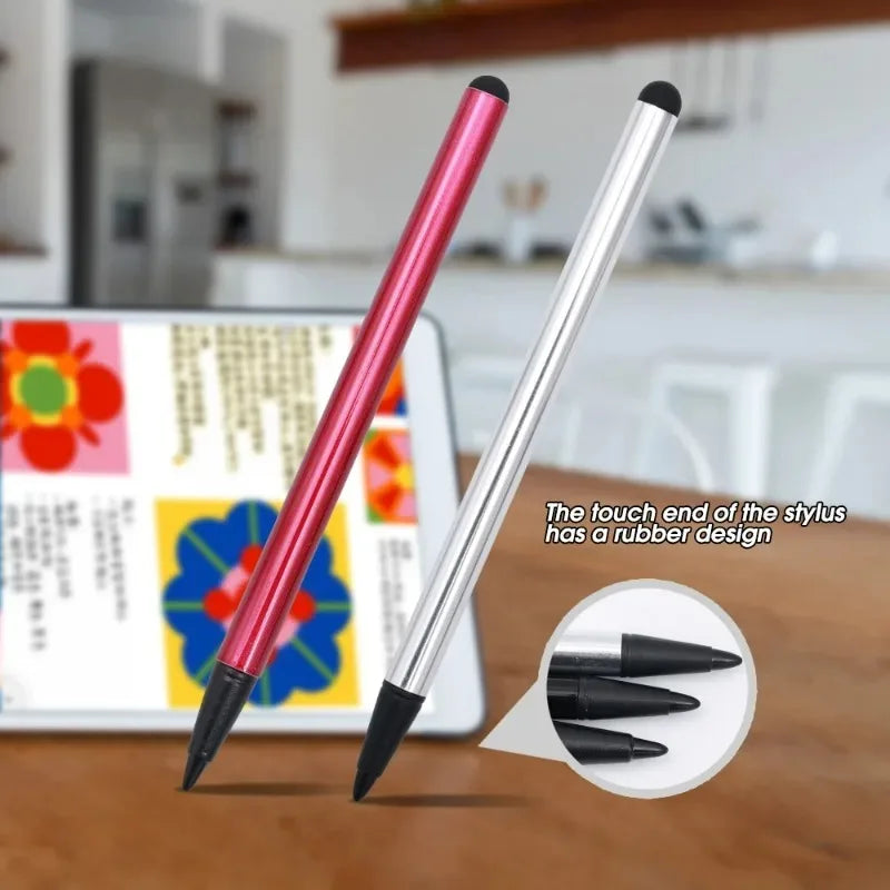 Smart Phone Tablet Touchscreen Pen 2in1 Universal Portable Capacitive Touch Screen Pen Resistive Stylus for Samsung IPhone IPad
