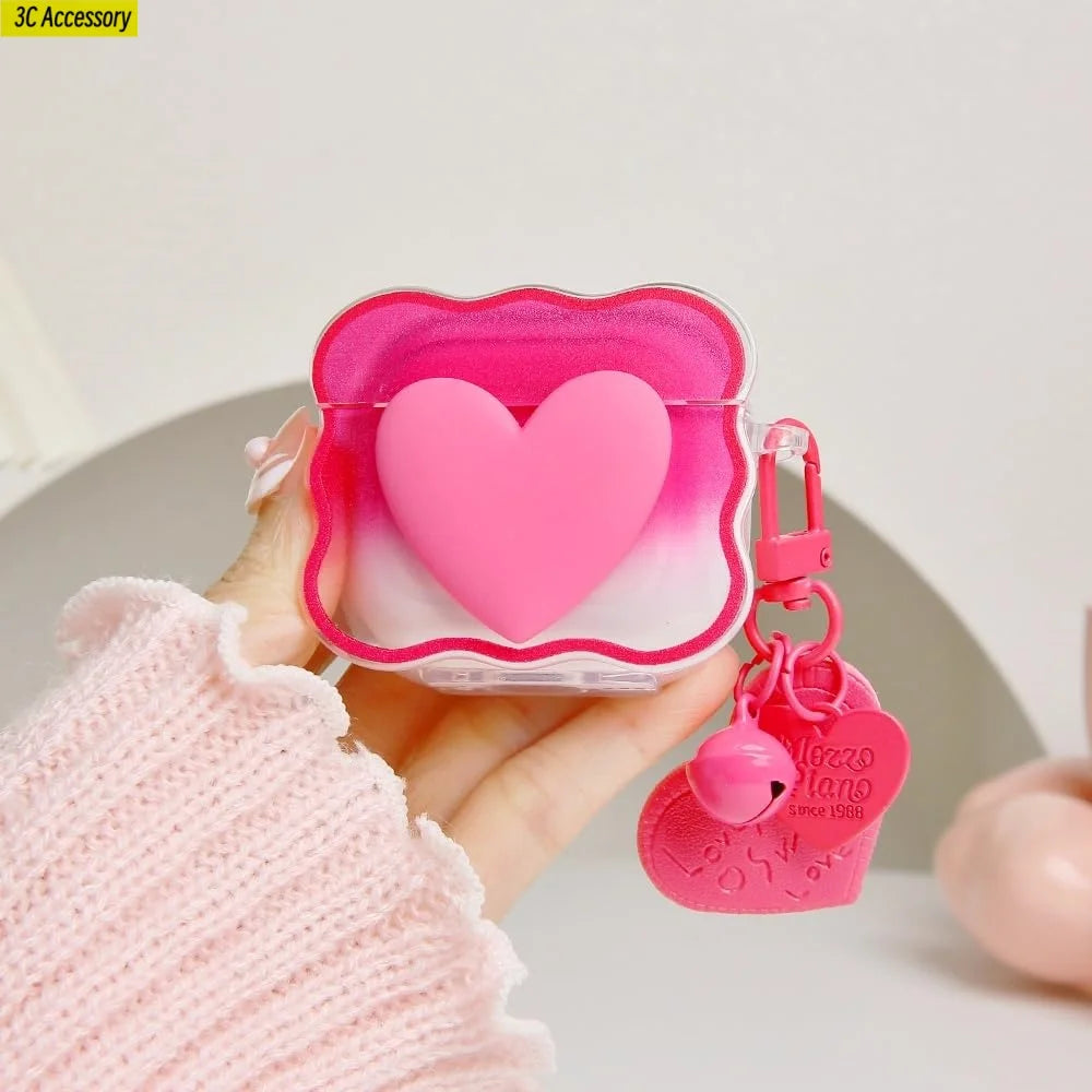 for airpod 4 case Cute 3D Bow Tie Design Shockproof Soft Clear TPU Kawaii Protector Cover for Women Airpods 4 Case with Keychain