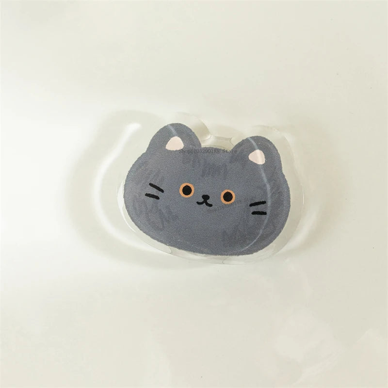 Korean Cute Funny Cat Grip Tok Griptok Phone Stand Holder Support For iPhone 15 Samsung Huawei Universal Accessories Holder Ring