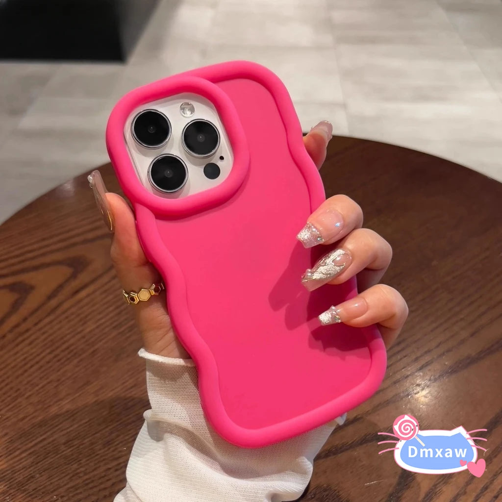 For Infinix Smart 8 Pro 7 6 Plus HD 5 4 Tecno Spark 10 5 Pro 10C 9 8C 8T 7T Phone Case Wave Dopamine Colorful Solid Color Cover