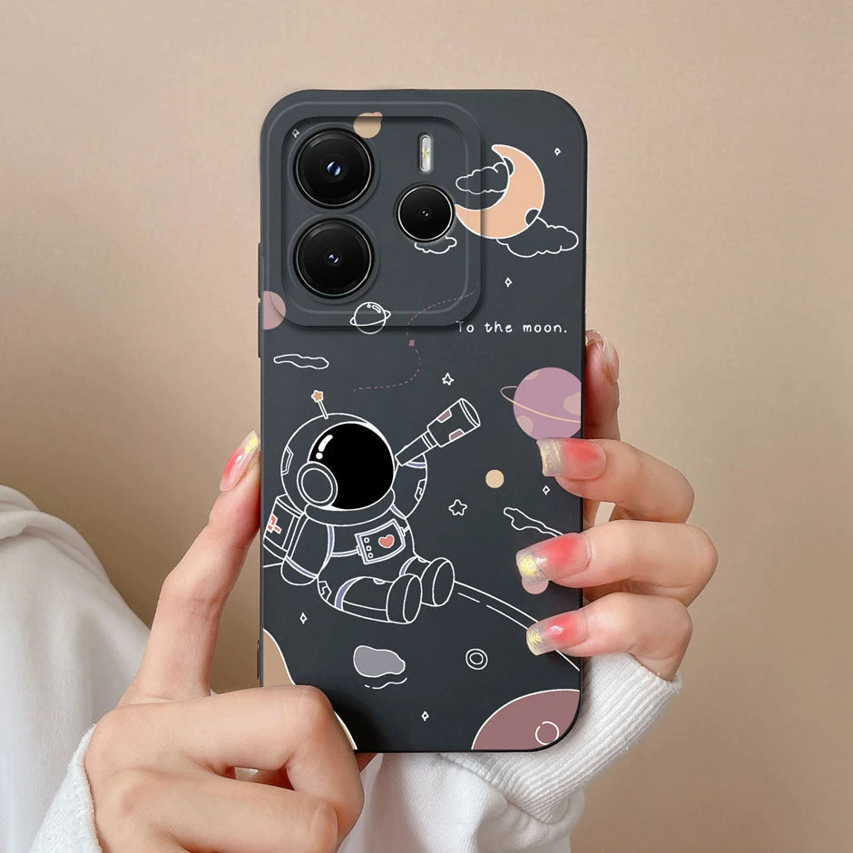 Case For Redmi Note 14 Pro Plus 4G 5G Pretty Sweet Girls Silicone Soft Protective Cover For RedmiNote14 14Pro Plus Fundas Bumper