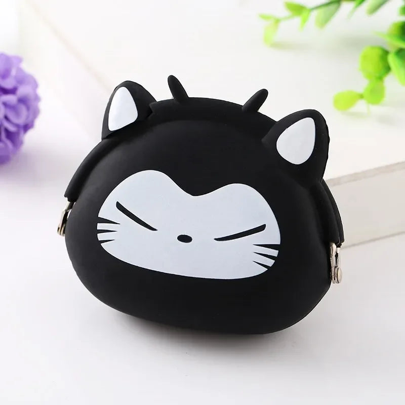 Fashion Coin Purse Cute Wallet for Children Mini Purse Soft Female Coin Bag Cartoon Silicone Clutch Bag Hasp Pouch Monedas Mujer