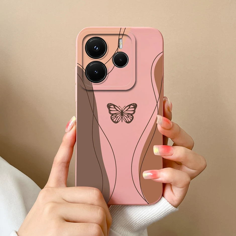 Case For Redmi Note 14 Pro Plus 4G 5G Pretty Sweet Girls Silicone Soft Protective Cover For RedmiNote14 14Pro Plus Fundas Bumper
