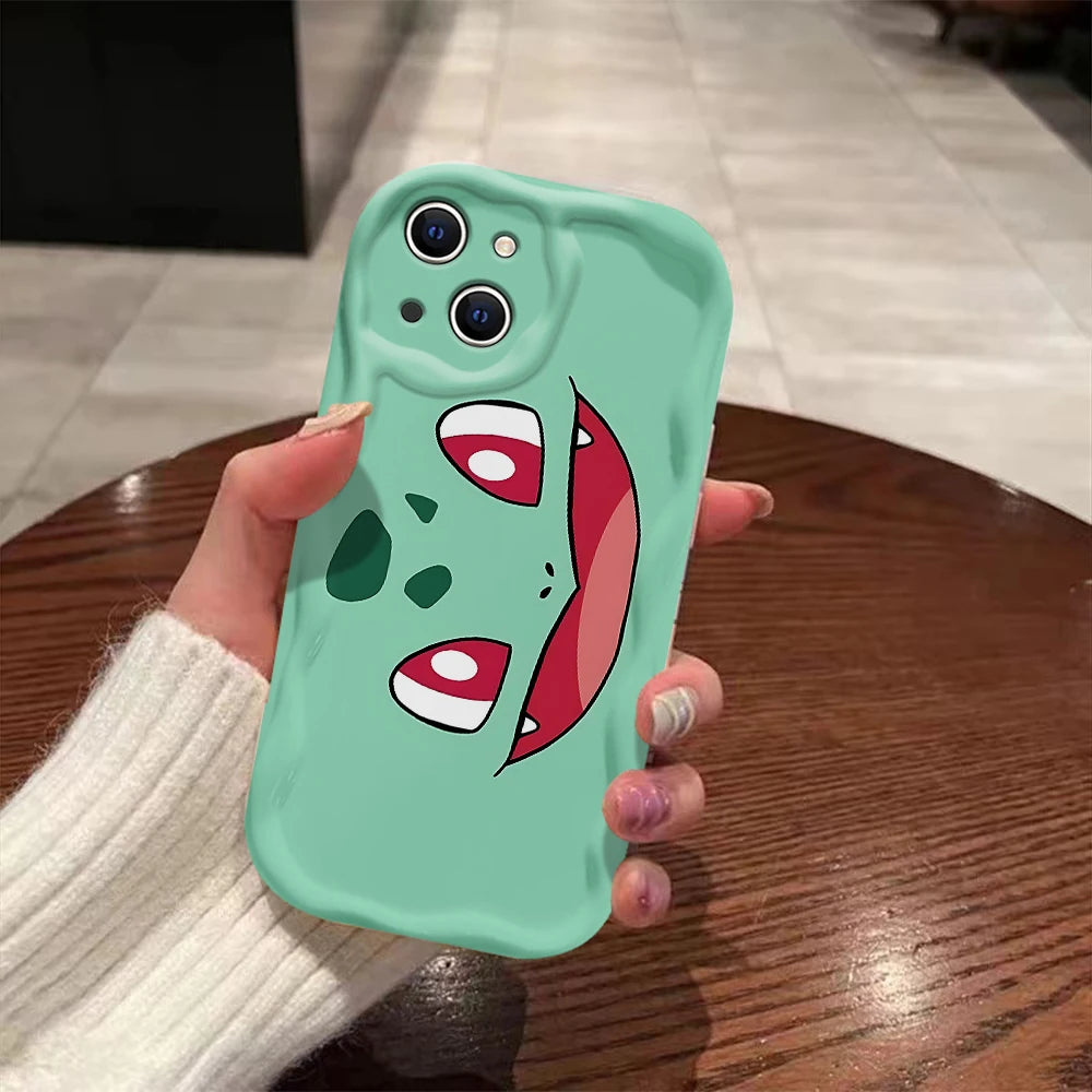New Personality Pokémons Cute 3D Wave Case For OPPO Realme 12 11 10 9 8 7 7i 6 5 Pro Plus C67 C55 C31 C35 C11 C12 C15 C20 C21Y