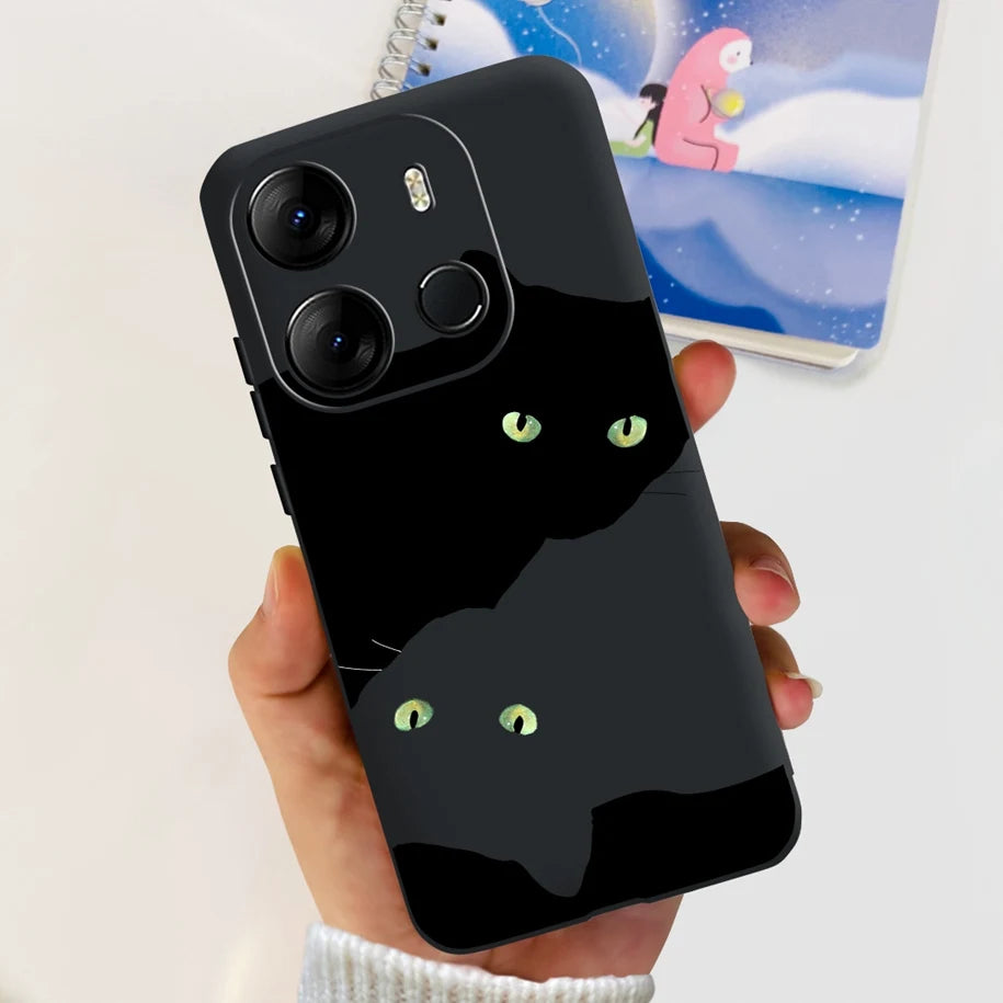 For Infinix Smart 7 HD Case Smart 7 Plus Soft Silicone Cover for Infinix Smart7 HD Capa Smart7hd Phone Cases Cute Dinosaur Funda