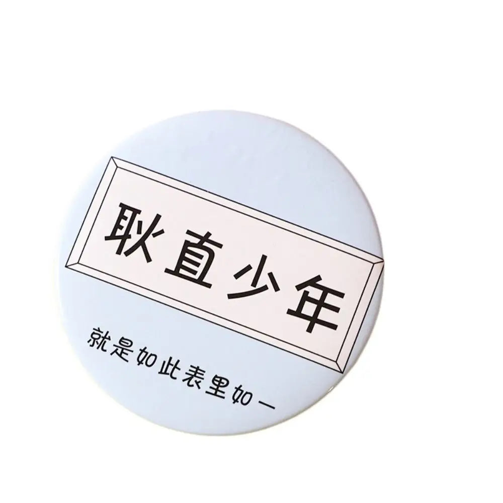 Cute Cartoon Dog Strawberry Panda Letter Small Makeup Mirror Portable Women Girls Makeup Round Mirror Compact Single-sided