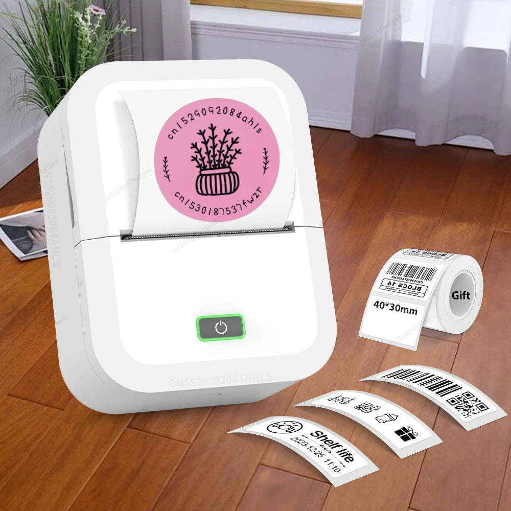 X2 Label Printer Mini Adhesive Label Maker Similar as B1 B21 M110 Marklife P50 E210 Inkless Bluetooth Label Machine Or 1PK Label