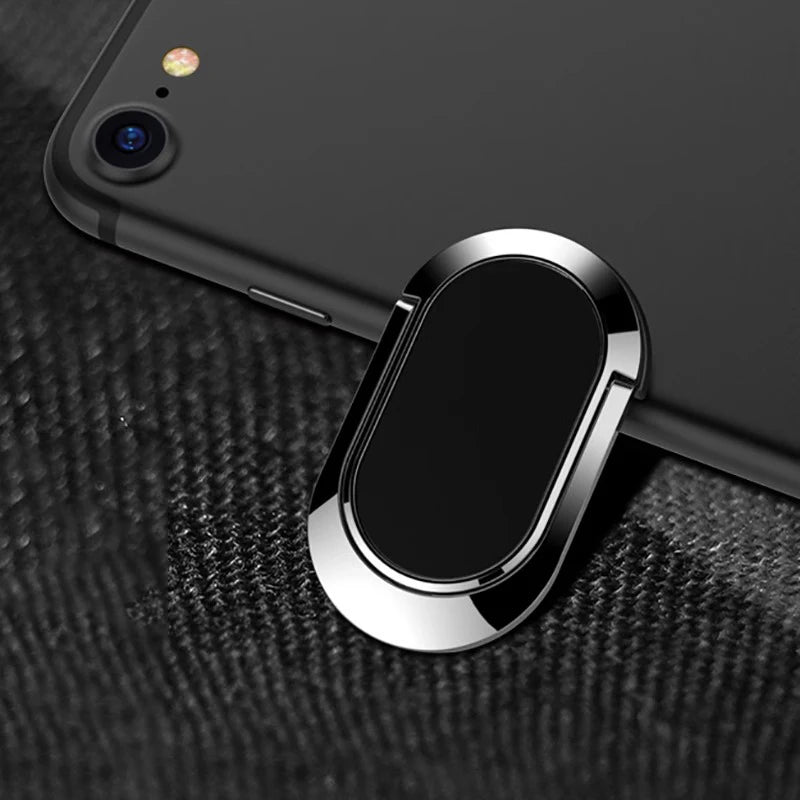360 Degree Rotating Magnetic Mobile Phone Bracket Desktop Elliptical Phone Back Sticker Pad Finger Ring Mobile Phone Stand