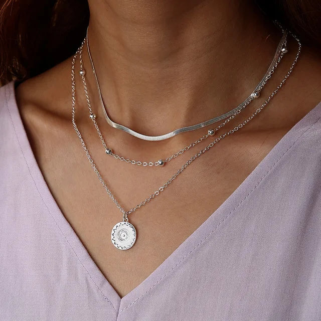Korean Fashion Flat Snake Chain Herringbone Necklace for Women Jewelry Charm Party Choker Necklace Party Gift Collares Para Muje