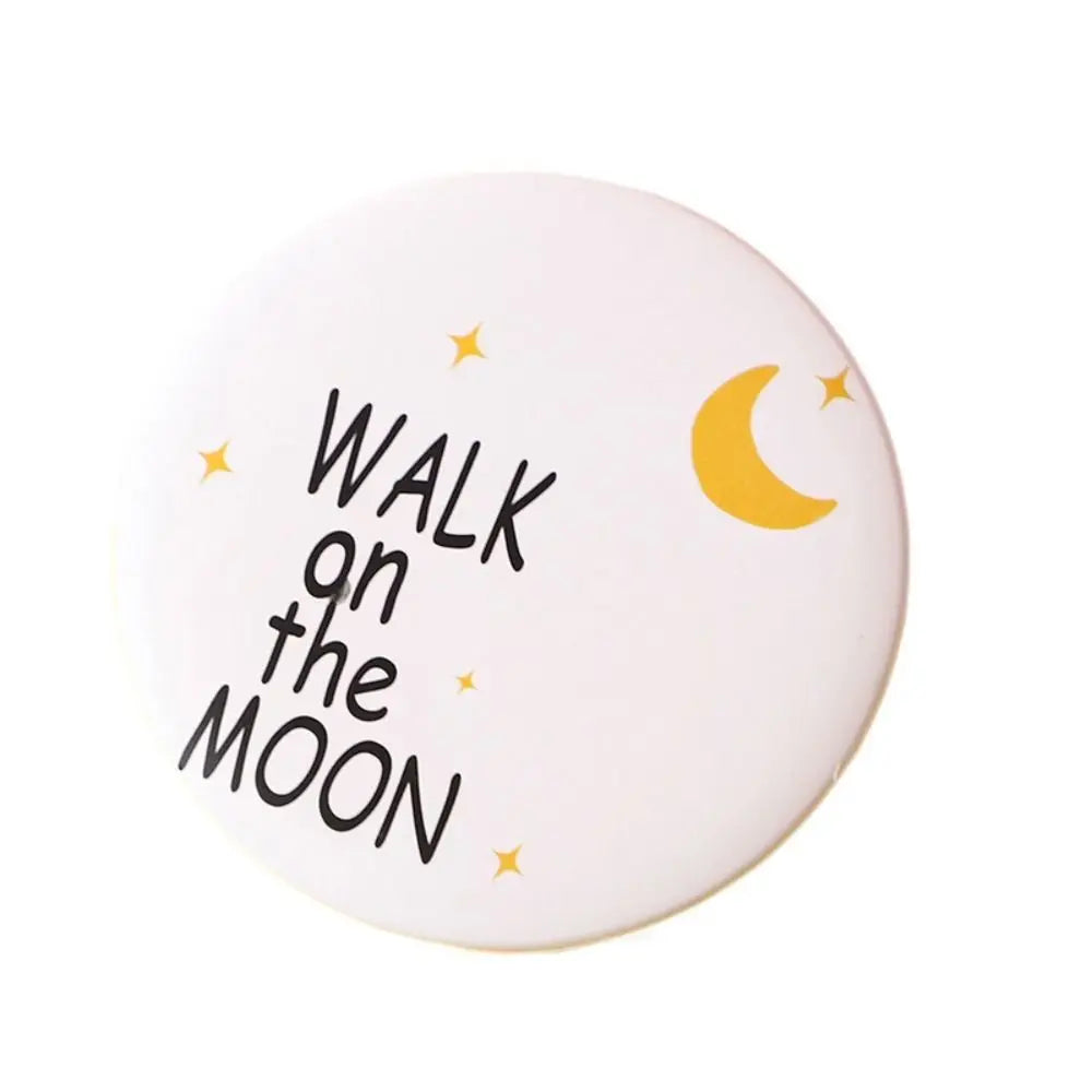 Cute Cartoon Dog Strawberry Panda Letter Small Makeup Mirror Portable Women Girls Makeup Round Mirror Compact Single-sided