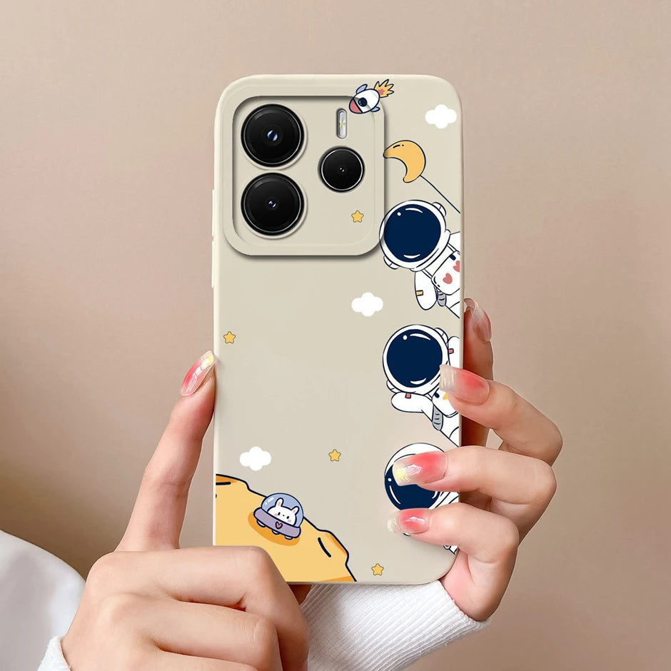 Case For Redmi Note 14 Pro Plus 4G 5G Pretty Sweet Girls Silicone Soft Protective Cover For RedmiNote14 14Pro Plus Fundas Bumper