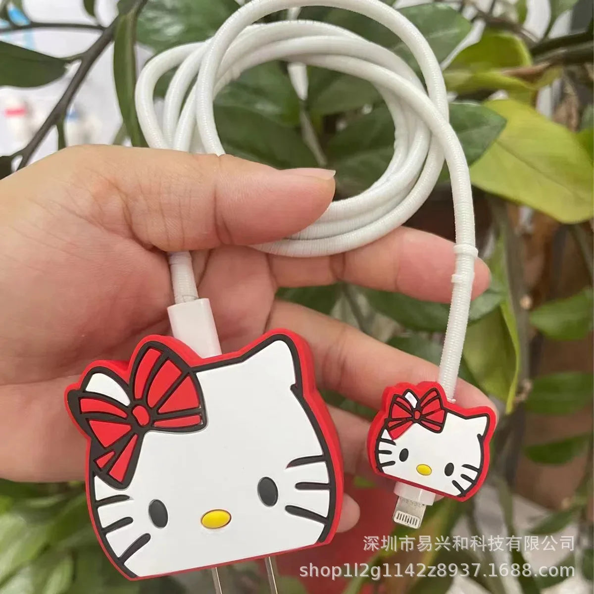 Sanrios Kuromi HelloKitty Melodys Cable Protector for Iphone Ipad 20W Charger Case Kawaii Anime Winnie Stellalou Protector Shell