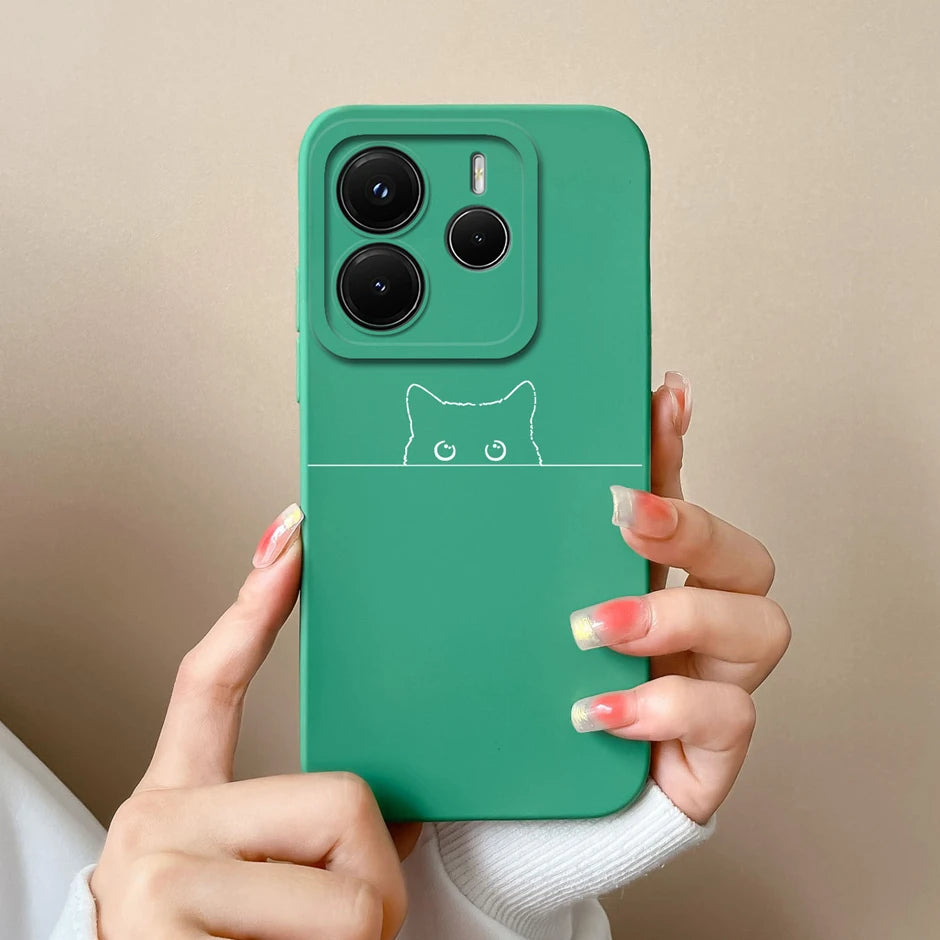 Case For Redmi Note 14 Pro Plus 4G 5G Pretty Sweet Girls Silicone Soft Protective Cover For RedmiNote14 14Pro Plus Fundas Bumper