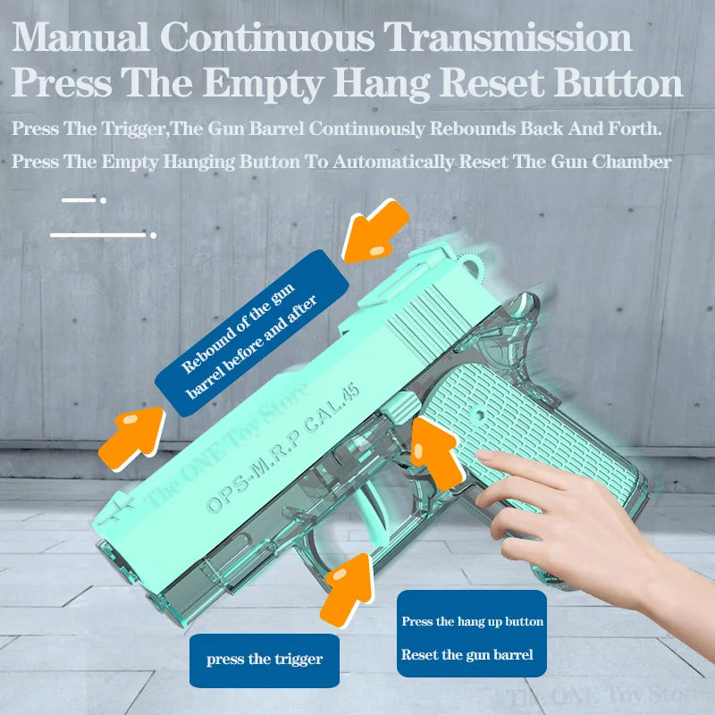NEW M1911 Pistol Water Guns Toy Summer Pool Party Beach Shooting Games Outdoor Toys Birthday Gifts for Boys and Girls