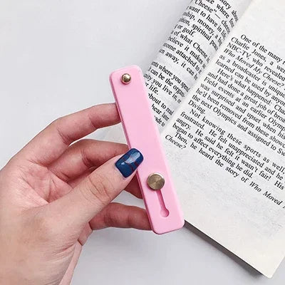 Candy Color Finger Ring Holder Silicon Phone Hand Band Holder For iPhone Wristband Strap Push Pull Grip Stand Bracket Wholesale