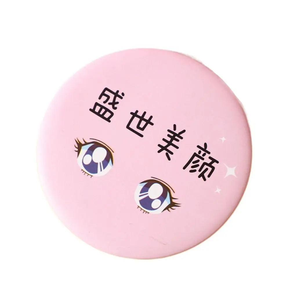 Cute Cartoon Dog Strawberry Panda Letter Small Makeup Mirror Portable Women Girls Makeup Round Mirror Compact Single-sided