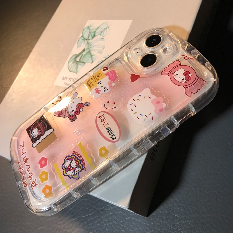 3D Lovely Hello Kitty Bracelet Case For Huawei Honor 9X 20 Pro 70 90 Lite 50 X7B X7 X8 X9 X6 X6S X9B Magic 6 4 lite 4G 5G Cover