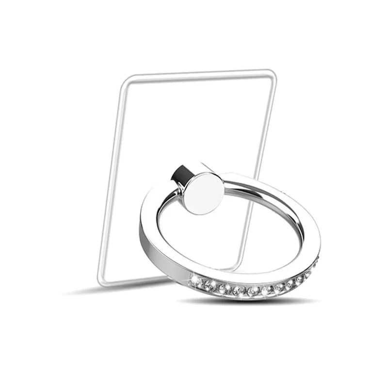 Transparent Finger Ring Holder Diamond Ring Phone Stand Holder for Cellphone Finger Grip Rotatable Phone Support Mount Accessory