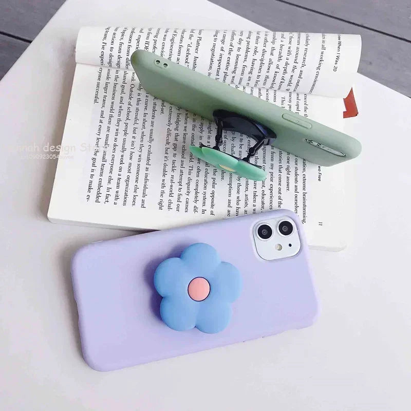 Cute Cartoon Socket Pocket Finger Grip Ring Phone Holder for IPhone Samsung Anime Mobile Phone Griptok Expanding Stand Bracket