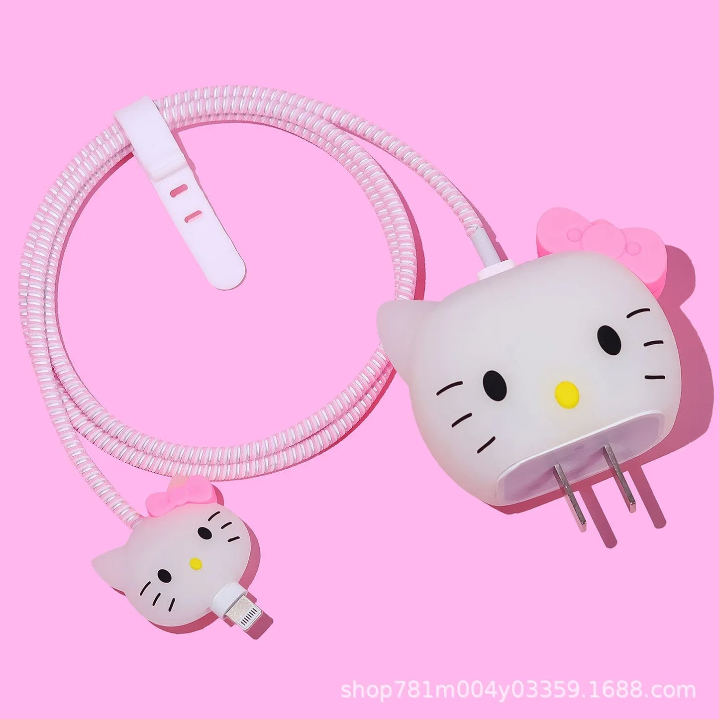 Sanrios Kuromi HelloKitty Melodys Cable Protector for Iphone Ipad 20W Charger Case Kawaii Anime Winnie Stellalou Protector Shell
