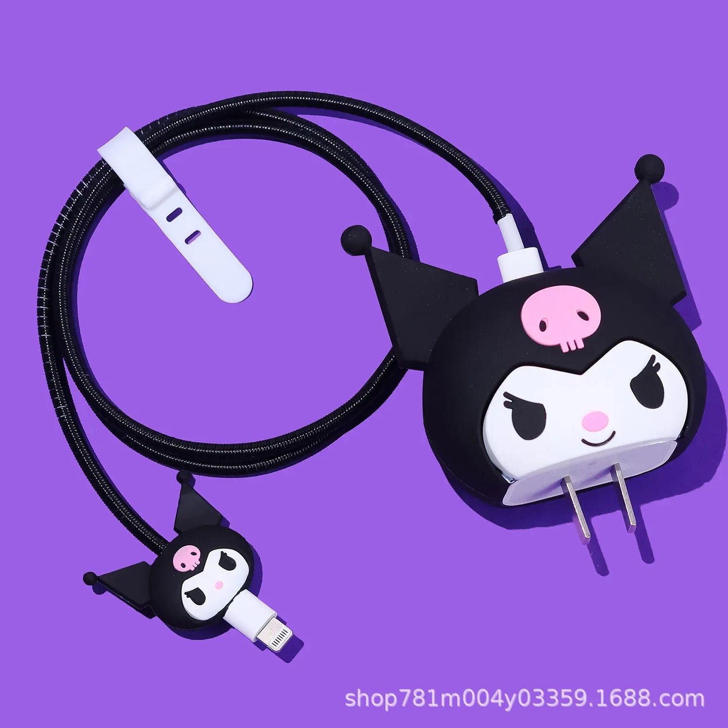Sanrios Kuromi HelloKitty Melodys Cable Protector for Iphone Ipad 20W Charger Case Kawaii Anime Winnie Stellalou Protector Shell
