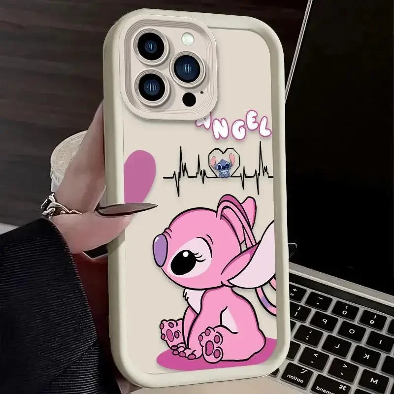 Stitch Casing For INFINIX SMART 8 7 6 Plus 5 NOTE 40 30 Pro 12 G96 5G TECNO SPARK 20 20C GO 2024 10 10C SMART8 Cartoon Soft Case