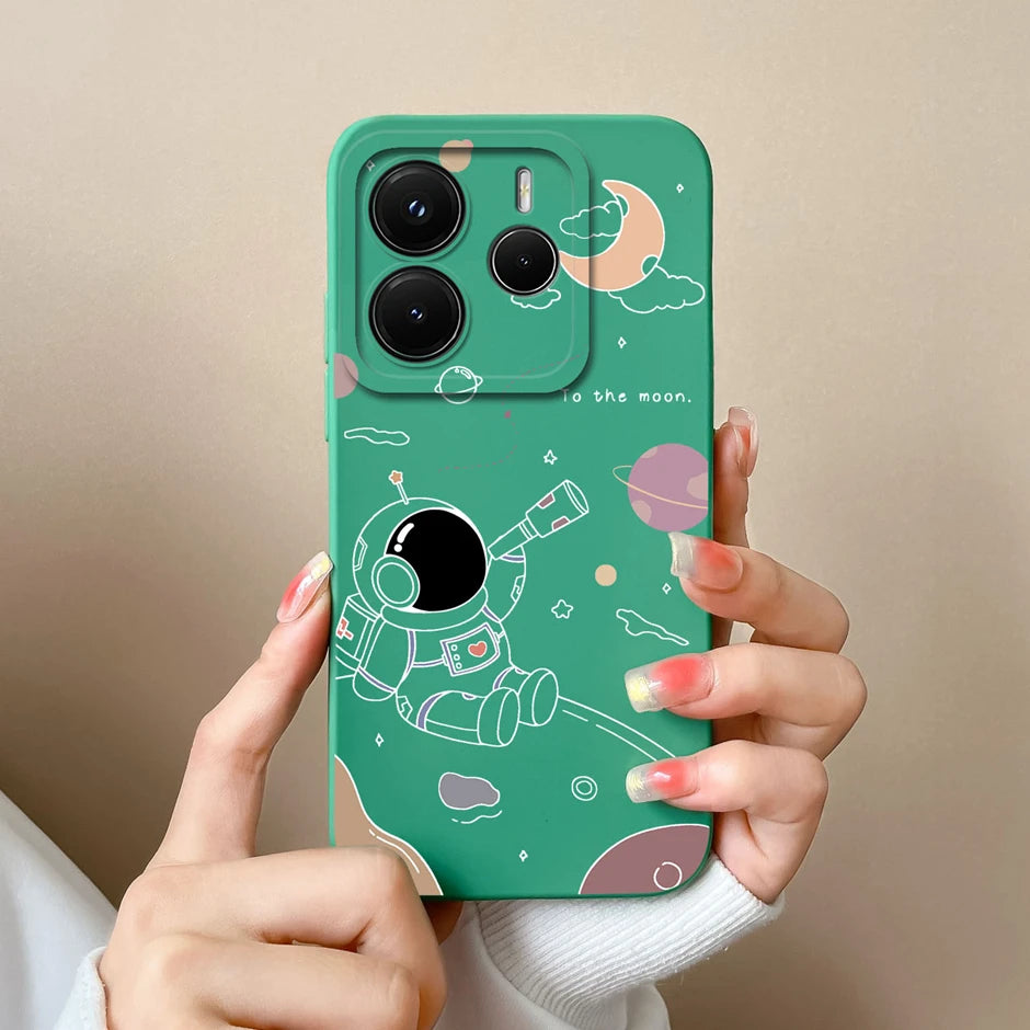 Case For Redmi Note 14 Pro Plus 4G 5G Pretty Sweet Girls Silicone Soft Protective Cover For RedmiNote14 14Pro Plus Fundas Bumper
