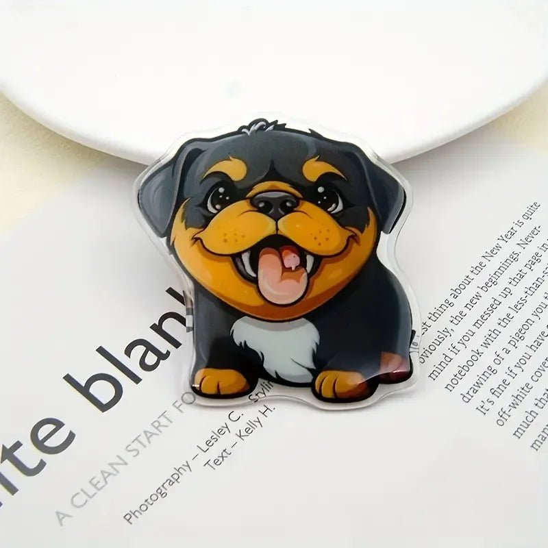 Cartoon Cute Animal Dog Expanding Stand Grip Mobile Phone Holder for IPhone 15 14 13 Samsung Pocket Socket Griptok Flip Bracket
