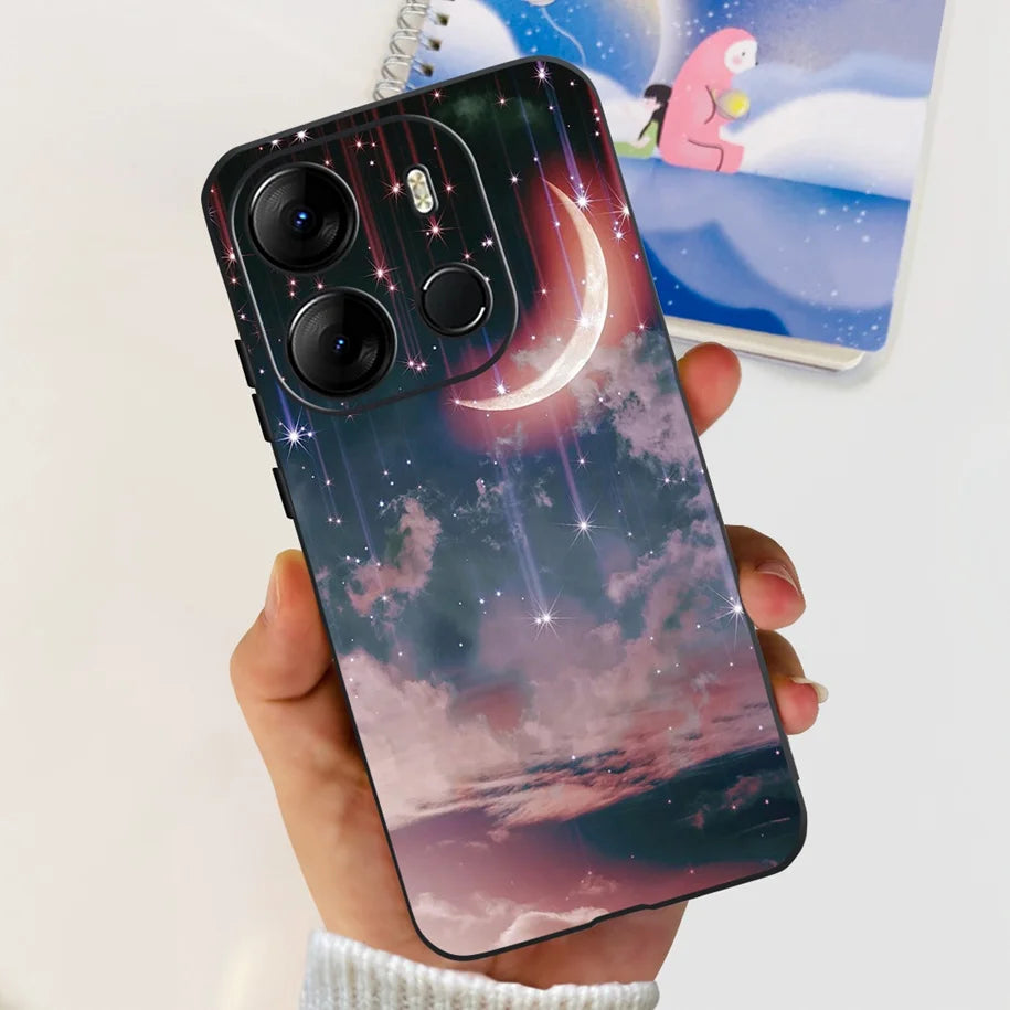 For Infinix Smart 7 HD Case Smart 7 Plus Soft Silicone Cover for Infinix Smart7 HD Capa Smart7hd Phone Cases Cute Dinosaur Funda