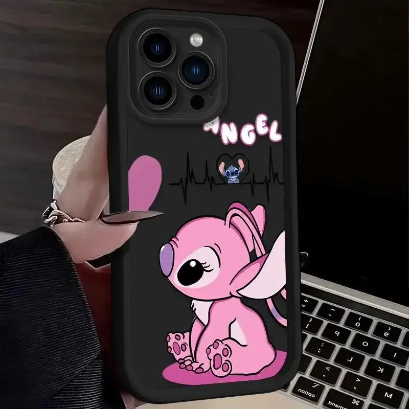 Stitch Casing For INFINIX SMART 8 7 6 Plus 5 NOTE 40 30 Pro 12 G96 5G TECNO SPARK 20 20C GO 2024 10 10C SMART8 Cartoon Soft Case