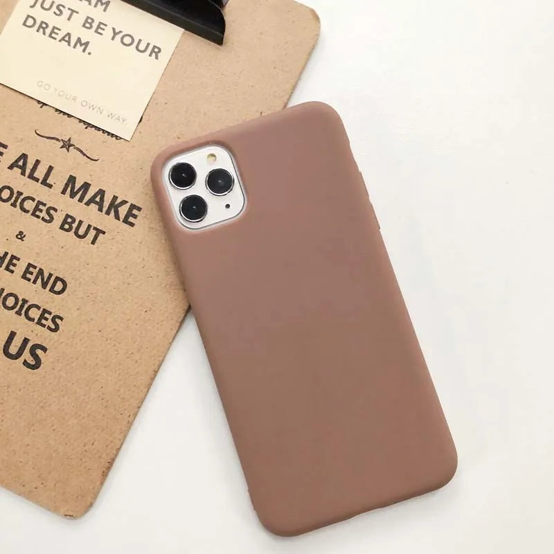 Candy Color Phone Case For iPhone 14 Plus 14 Pro Max 11 12 13 Pro X 7 8 Plus XR XS Max 12 mini Soft TPU shockproof Cover Funda