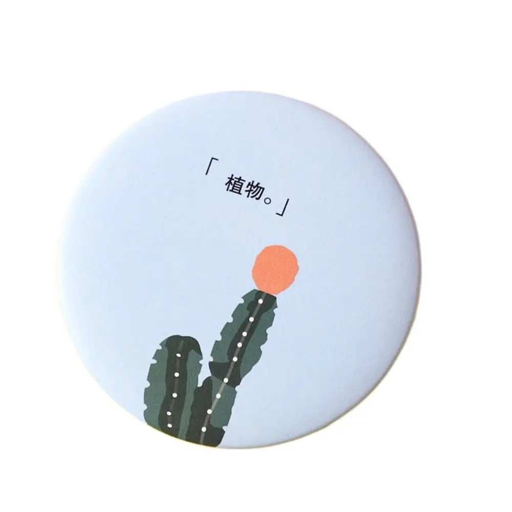 Cute Cartoon Dog Strawberry Panda Letter Small Makeup Mirror Portable Women Girls Makeup Round Mirror Compact Single-sided