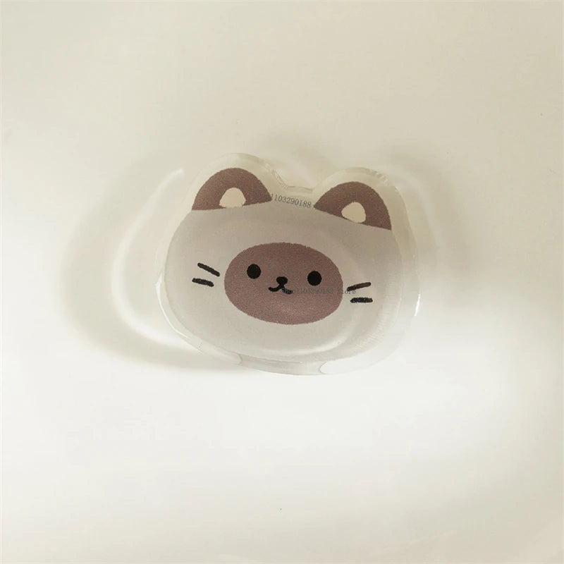 Korean Cute Funny Cat Grip Tok Griptok Phone Stand Holder Support For iPhone 15 Samsung Huawei Universal Accessories Holder Ring