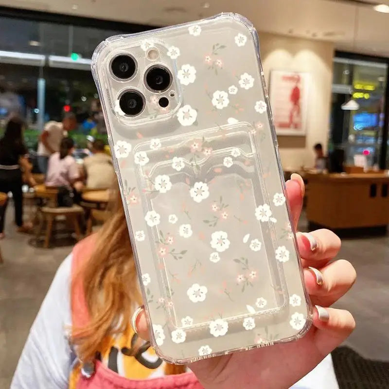 Case for Samsung Galay A55 A54 A14 A24 A34 A15 A25 A06 S24 S25 Ultra S22 Plus S23 S21 FE Cherry Fruit Card Holder Slot Bag Cover