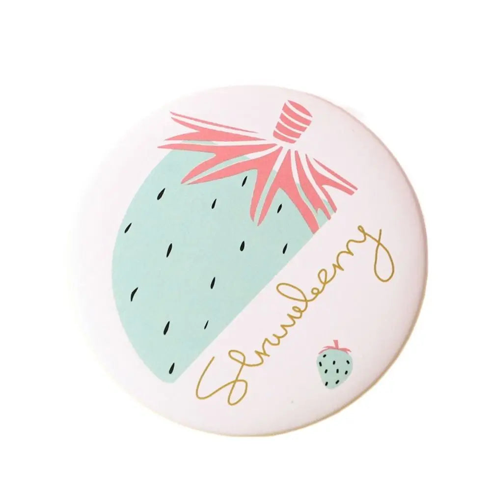 Cute Cartoon Dog Strawberry Panda Letter Small Makeup Mirror Portable Women Girls Makeup Round Mirror Compact Single-sided