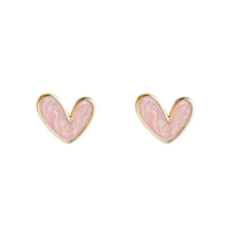 New Fashion love Heart Pearl Earrings for Women Sweet Elegant Temperament Drop Earring Trend Jewelry Accessories
