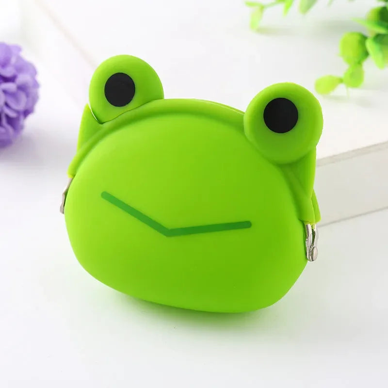 Fashion Coin Purse Cute Wallet for Children Mini Purse Soft Female Coin Bag Cartoon Silicone Clutch Bag Hasp Pouch Monedas Mujer