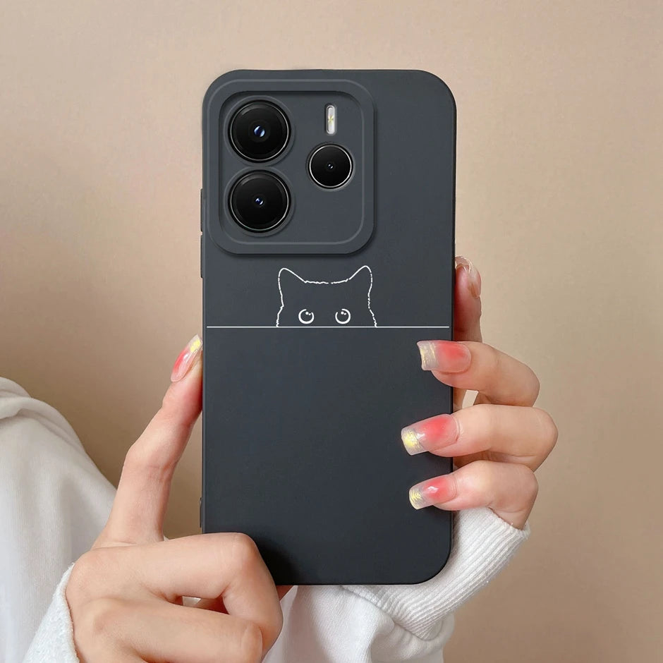 Case For Redmi Note 14 Pro Plus 4G 5G Pretty Sweet Girls Silicone Soft Protective Cover For RedmiNote14 14Pro Plus Fundas Bumper
